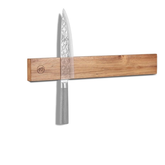 Magnetic Knife Strip- Acacia Wood - Picture 3 of 5